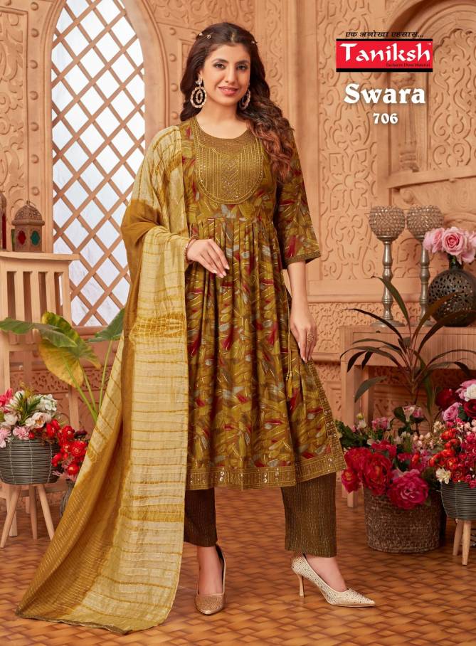 Taniksh Swara Vol 7 Rayon Readymade Suits Catalog